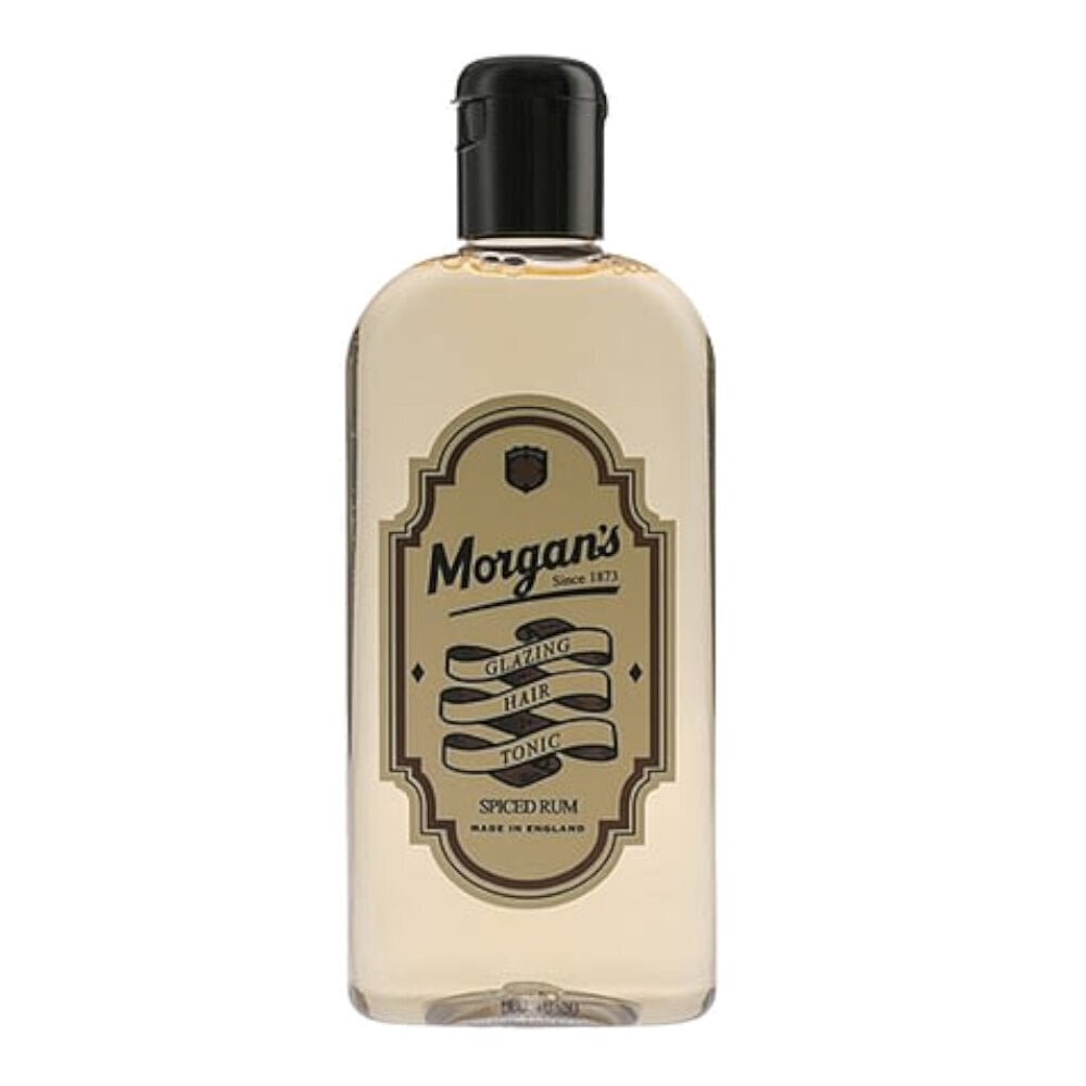 MORGAN'S Glazing Hair Tonic Spiced Rum, Kiiltoa antava hiustonikka, 250ml hinta ja tiedot | Hiusnaamiot, öljyt ja seerumit | hobbyhall.fi