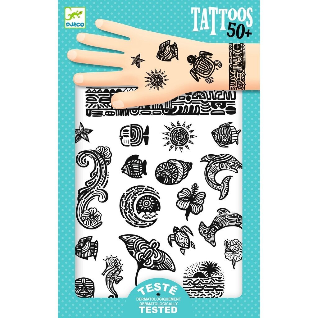 Tatuoinnit - sateenkaari, DJECO DJ09617 hinta ja tiedot | Meikkisiveltimet ja meikkisienet | hobbyhall.fi