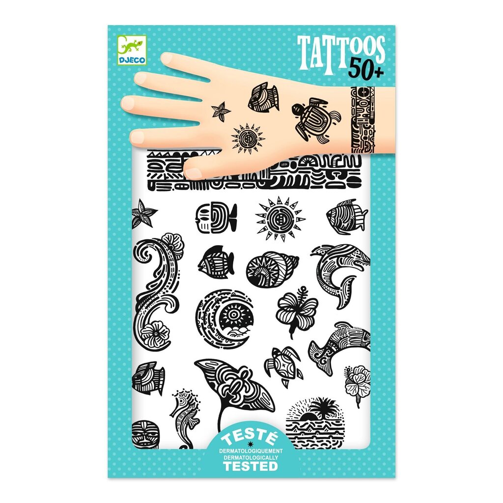 Tatuoinnit - sateenkaari, DJECO DJ09617 hinta ja tiedot | Meikkisiveltimet ja meikkisienet | hobbyhall.fi