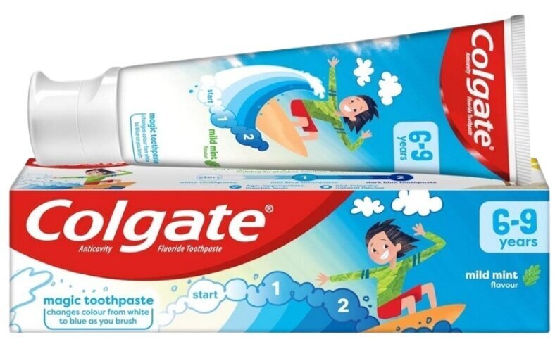 Colgate Junior Hammastahna 6–9-vuotiaille, Miedon Mintun Maku hinta ja tiedot | Suuhygienia | hobbyhall.fi