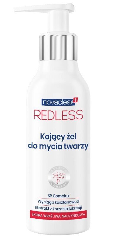 Novaclear, Redless Rauhoittava Kasvopuhdistusgeeli, 150 ml hinta ja tiedot | Kasvojen puhdistusaineet | hobbyhall.fi