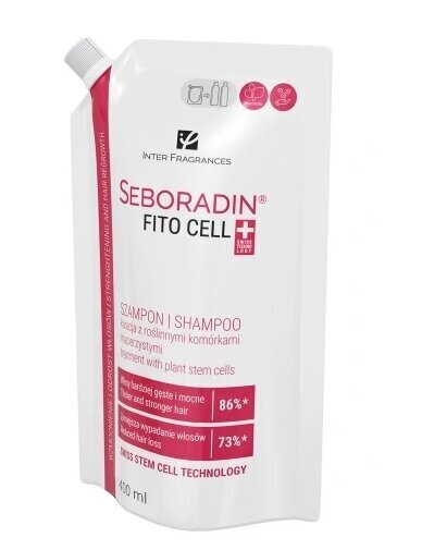 Seboradin Fitocell Hiushoitava shampoo Silkkipuun siemenuutteella, 400 ml hinta ja tiedot | Shampoot | hobbyhall.fi