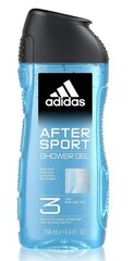 Adidas Jälkeen Urheilu Suihkugeeli, 250 ml. Puhdistaa ja virkistää ihoa treenin jälkeen. Sopii kaikille ihotyypeille. ShoeBoostin valinta. hinta ja tiedot | Suihkusaippuat ja suihkugeelit | hobbyhall.fi