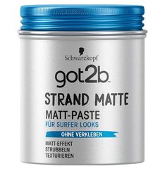 Schwarzkopf, got2b, Matta Pasta, 100ml - Paranna Hiustyylisi Laadukkaalla Saksalaisella Tuotteella hinta ja tiedot | Kampaamotuotteet | hobbyhall.fi