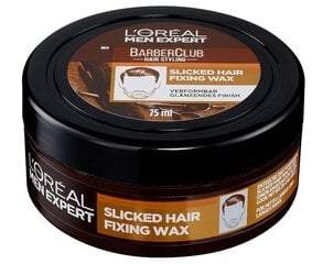 L'Oréal Men Expert, Parturiklubi Slicked, Hiusten vaha, 75 ml hinta ja tiedot | Kampaamotuotteet | hobbyhall.fi