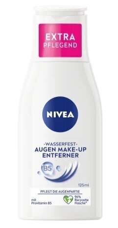 Nivea, Silmämeikin puhdistusneste, 125 ml hinta ja tiedot | Kasvojen puhdistusaineet | hobbyhall.fi