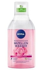 Nivea Ruusuvesi Micellar-puhdistusvesi, 400ml hinta ja tiedot | Kasvojen puhdistusaineet | hobbyhall.fi