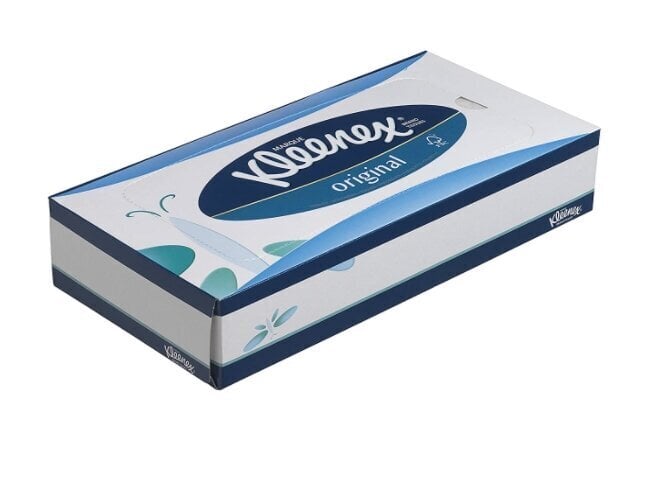 Kleenex, Kolmikerroksiset Nenäliinat Laatikossa, 1 pakkaus hinta ja tiedot | Kosteuspyyhkeet, vanulaput ja vanupuikot | hobbyhall.fi