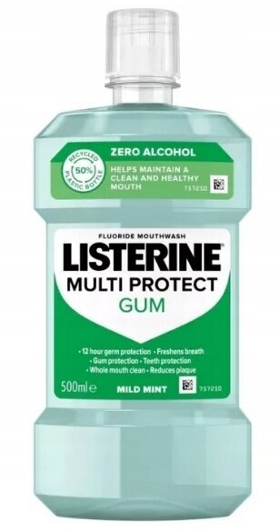 Listerine Multi Protect Kumi Suuvesi Hento Minttu, 500ml. hinta ja tiedot | Suuhygienia | hobbyhall.fi