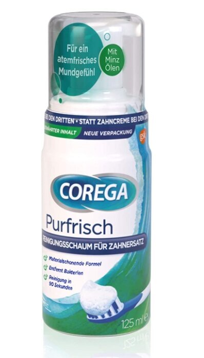 Corega Puhdistusvaahto proteesien puhdistamiseen, 125 ml - Saksa made hinta ja tiedot | Suuhygienia | hobbyhall.fi