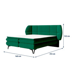 Sänky Selsey Cermone, 160x200 cm, vihreä hinta ja tiedot | Sängyt | hobbyhall.fi