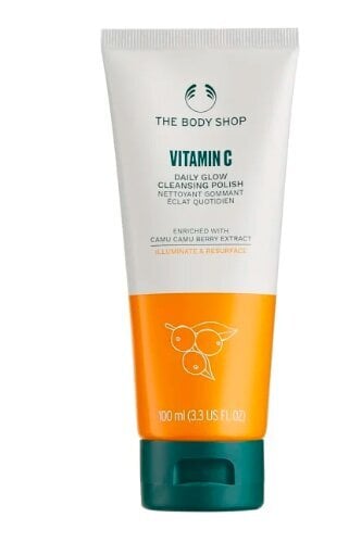 The Body Shop Vitamin C cleansing polish 100ml, kuoriva puhdistusaine hinta ja tiedot | Kasvojen puhdistusaineet | hobbyhall.fi