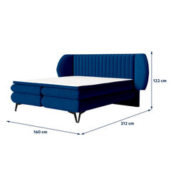 Sänky Selsey Cermone 2, 160x200 cm, sininen hinta ja tiedot | Selsey Huonekalut ja sisustus | hobbyhall.fi