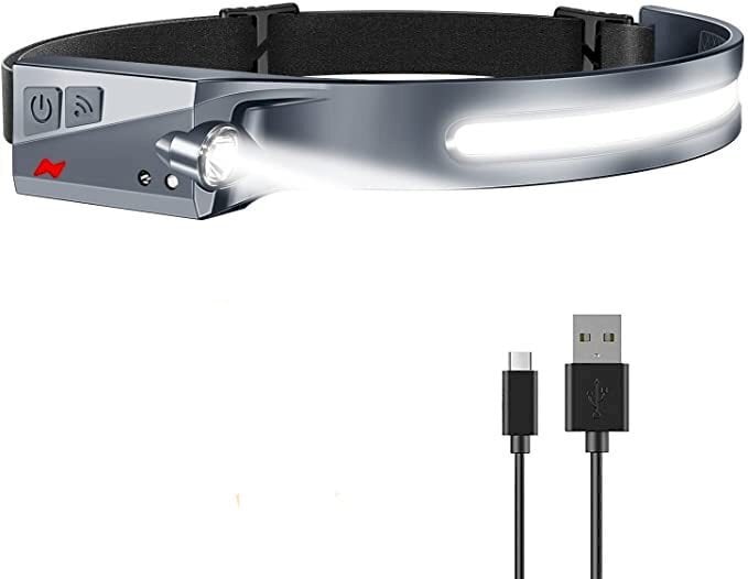 LED-valo edessä liiketunnistimella IPX4 USB-C 1200 mAh, WLCHL031, musta hinta ja tiedot | Muut retkeilyvarusteet | hobbyhall.fi