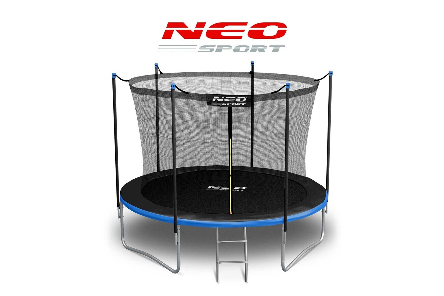 Puutarhatrampoliini sisäverkolla ja tikkailla, Neo sport, 8 ft/252 cm. hinta ja tiedot | Trampoliinit | hobbyhall.fi