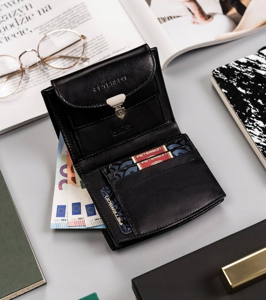 naisten nahkainen lompakko, jossa on lukko - peterson TY22577 hinta ja tiedot | Naisten käsilaukut | hobbyhall.fi