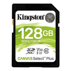 Kingston Canvas Select Plus 128 GB, SDHC hinta ja tiedot | Kingston Tietokoneet ja pelaaminen | hobbyhall.fi