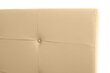 Sänky venetsialaisilla napeilla, päällystetty keinonahalla, beige 5130,140 x 200 cm hinta ja tiedot | Sängyt | hobbyhall.fi