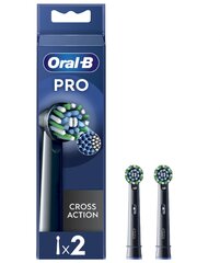 Oral-B Pro CrossAction vaihtopäädyt, 2 kpl hinta ja tiedot | Sähköhammasharjan vaihtoharjat | hobbyhall.fi