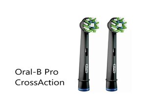 Oral-B Pro CrossAction vaihtopäädyt, 2 kpl hinta ja tiedot | Sähköhammasharjan vaihtoharjat | hobbyhall.fi