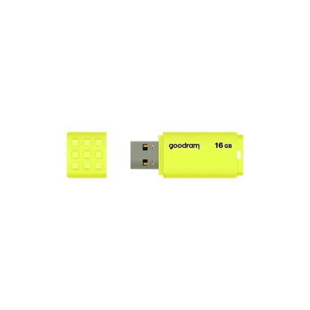 GOODRAM FLASHDRIVE 16GB UME2 USB 2.0 YELLOW hinta ja tiedot | Muistitikut | hobbyhall.fi