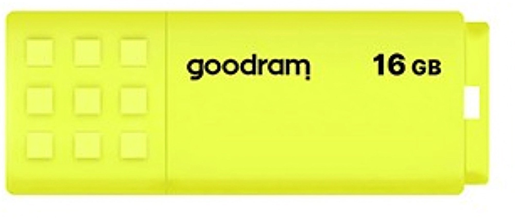 GOODRAM FLASHDRIVE 16GB UME2 USB 2.0 YELLOW hinta ja tiedot | Muistitikut | hobbyhall.fi