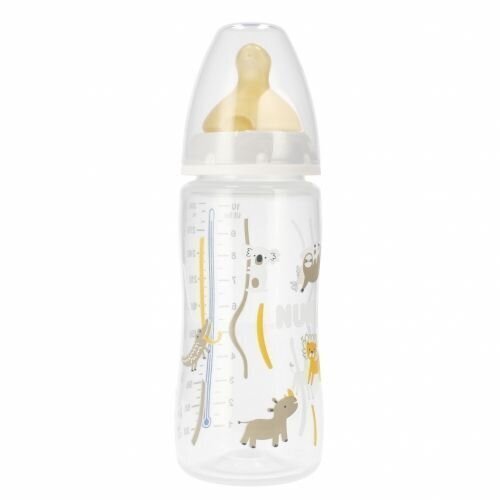 Vauvan pullo lämpötilan säädöllä Nuk First Choise, 0-6 kk, 300 ml hinta ja tiedot | Tuttipullot ja tarvikkeet | hobbyhall.fi