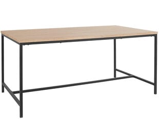 Ruokapöytä Loft24 Kavi, ruskea/musta hinta ja tiedot | Ruokapöydät | hobbyhall.fi