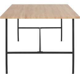 Ruokapöytä Loft24 Acer, ruskea/musta hinta ja tiedot | Ruokapöydät | hobbyhall.fi