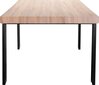 Ruokapöytä Loft24 Azuma, ruskea/musta hinta ja tiedot | Ruokapöydät | hobbyhall.fi