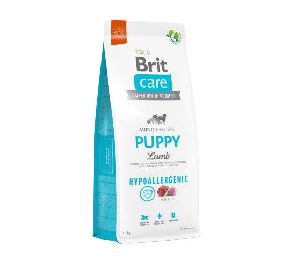 Brit Care Hypoallergenic Puppy Lamb hypoallergeeninen kuivaruoka pennuille, 12 kg hinta ja tiedot | Koiran kuivaruoka | hobbyhall.fi