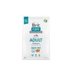 Brit Care viljaton Adult Salmon viljaton koiran kuivaruoka, 3 kg hinta ja tiedot | Koiran kuivaruoka | hobbyhall.fi