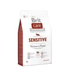 Brit Care Grain-free Sensitive Venison viljaton kuivaruoka koirille, 3 kg hinta ja tiedot | Koiran kuivaruoka | hobbyhall.fi