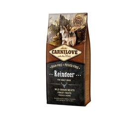 Carnilove Reindeer aikuisten viljaton koiranruoka, 12 kg hinta ja tiedot | Koiran kuivaruoka | hobbyhall.fi