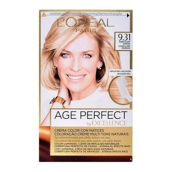 Väriaine Excellence Age Perfect L'Oreal Make Up, kevyt kullanvaalea hinta ja tiedot | Hiusvärit | hobbyhall.fi