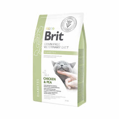 Brit GF Veterinary Diets Cat Diabetes kuivaruoka kissoille, 2 kg hinta ja tiedot | Kissan kuivaruoka | hobbyhall.fi