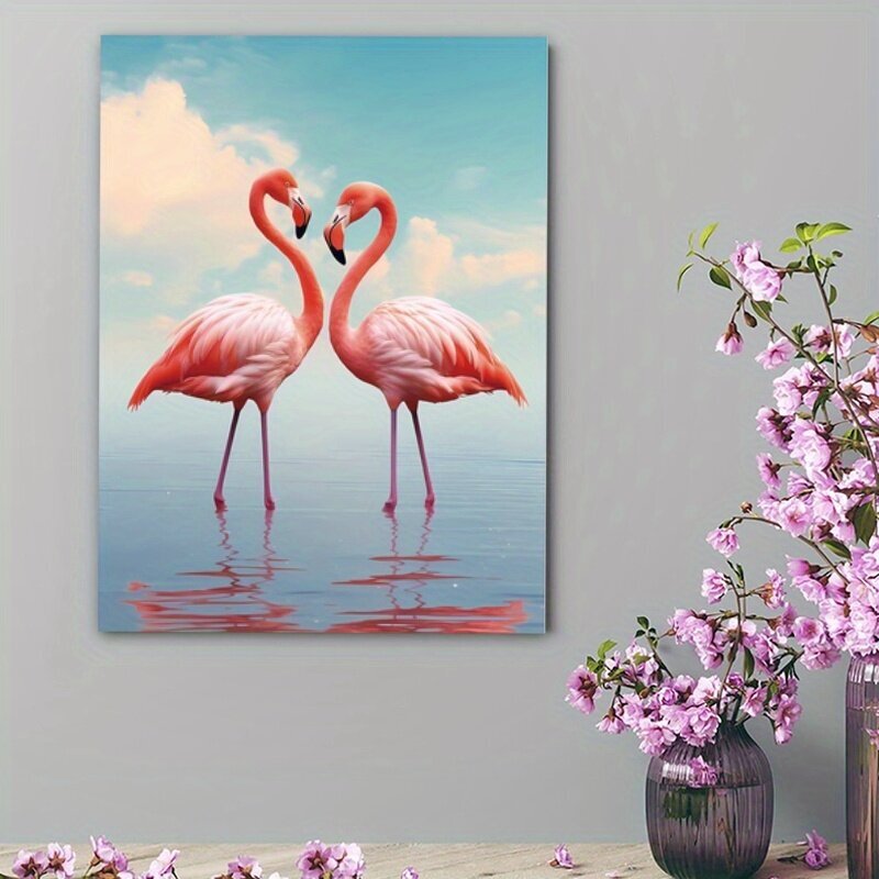 'Flamingohuopa askartelupakkaus aikuisille' hinta ja tiedot | Taulut | hobbyhall.fi