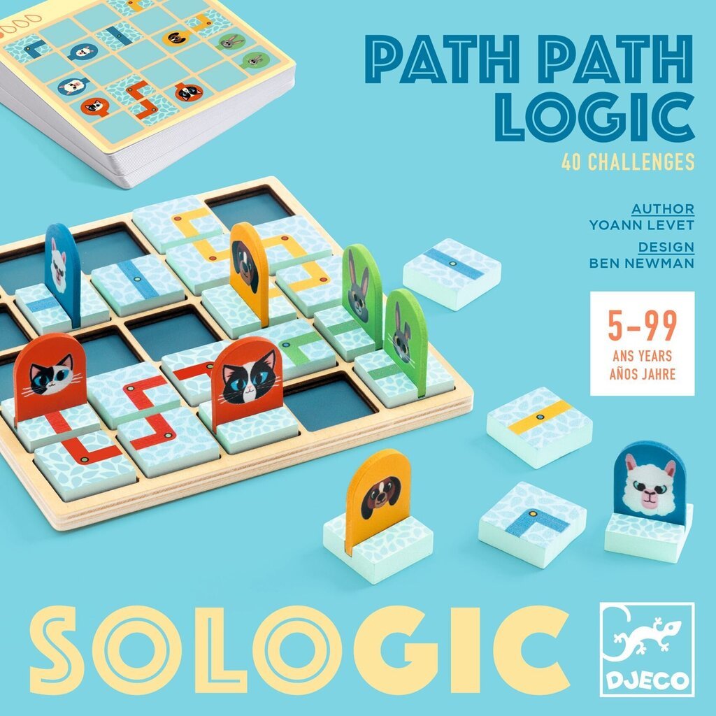 Loginis žaidimas - Kelio logika (LT, LV, EN, RU) Djeco Sologic DJ00811 hinta ja tiedot | Lautapelit ja älypelit | hobbyhall.fi