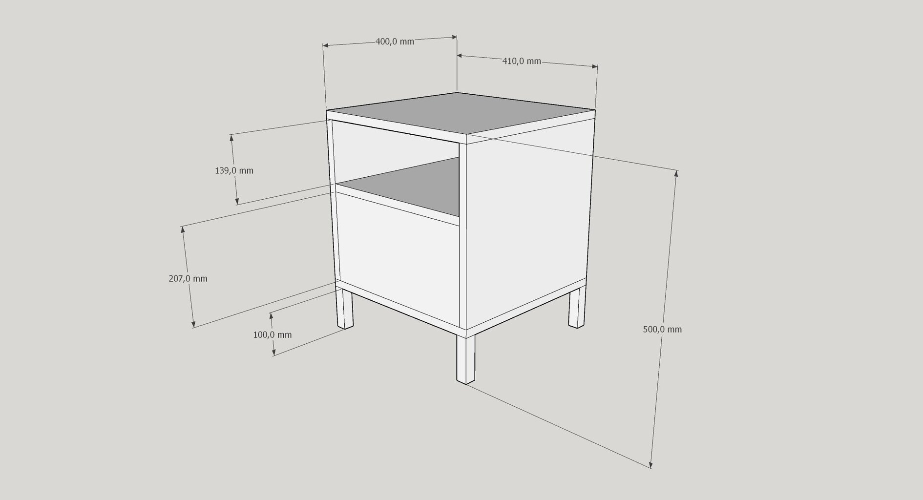 Dancan MIRKA yöpöytä, musta hinta ja tiedot | Yöpöydät | hobbyhall.fi