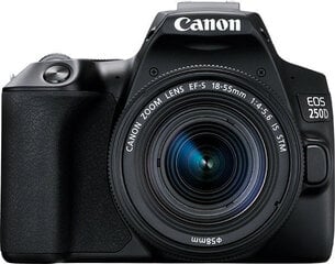 Canon EOS 250D + 18-55mm IS STM Kit, musta hinta ja tiedot | Canon Puhelimet, älylaitteet ja kamerat | hobbyhall.fi