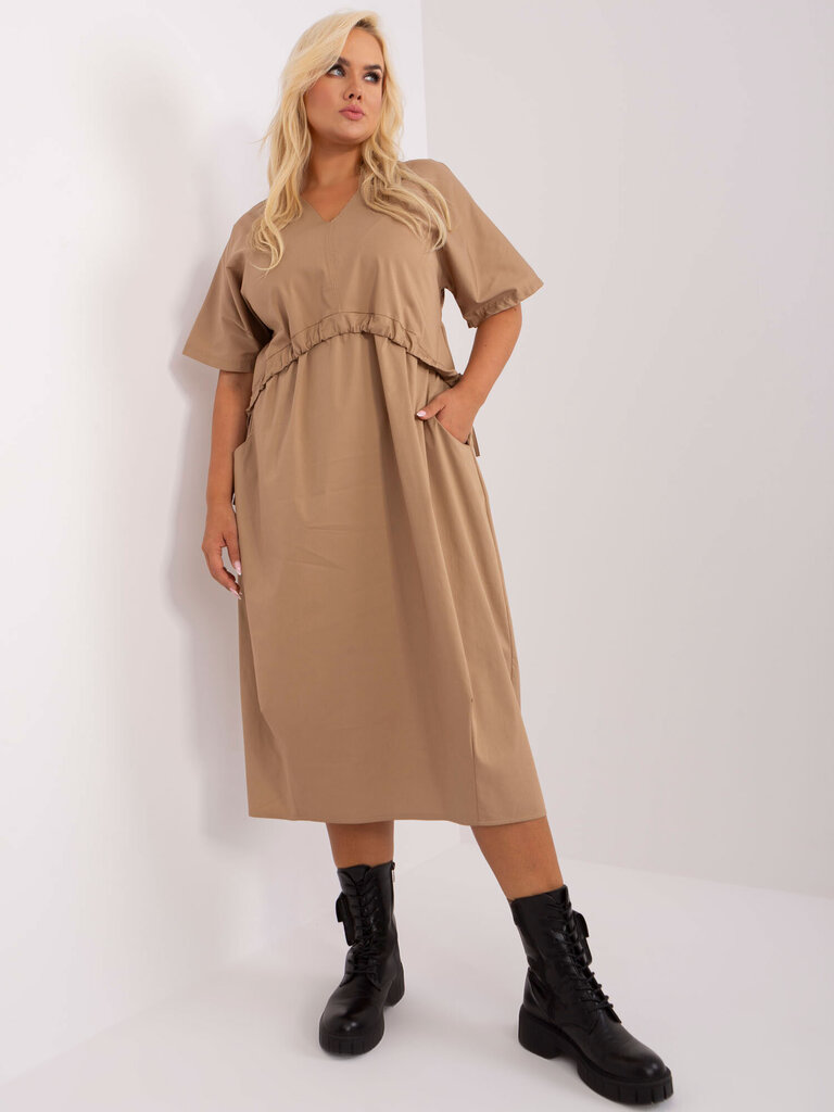 Naisten Camel Plus Size -mekko hinta ja tiedot | Mekot | hobbyhall.fi