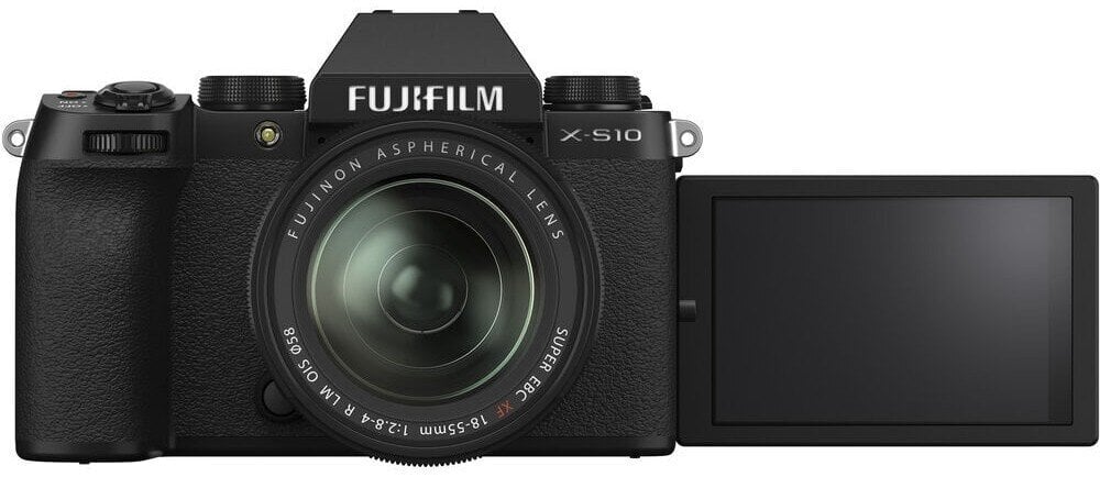 Fujifilm X-S10 + 18-55mm Kit, musta hinta ja tiedot | Kamerat | hobbyhall.fi