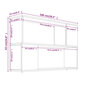 vidaXL Kirjahylly ruskea tammi 100x24x63 cm tekninen puu hinta ja tiedot | Hyllyt | hobbyhall.fi