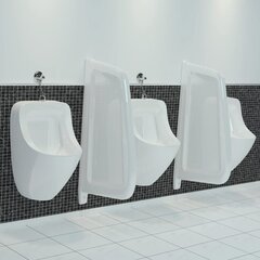 vidaXL Seinään kiinnitettävä pisuaarin näkösuoja keraaminen valkoinen hinta ja tiedot | Urinaalit | hobbyhall.fi