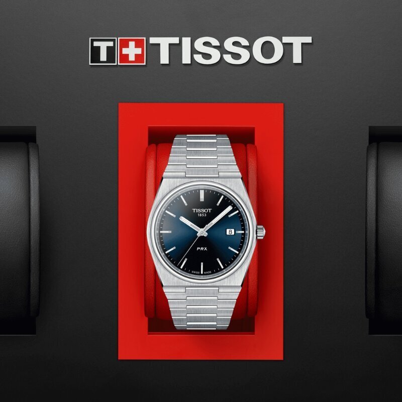 Miesten rannekello Tissot PRX T137.410.11.041.00 hinta ja tiedot | Miesten kellot | hobbyhall.fi