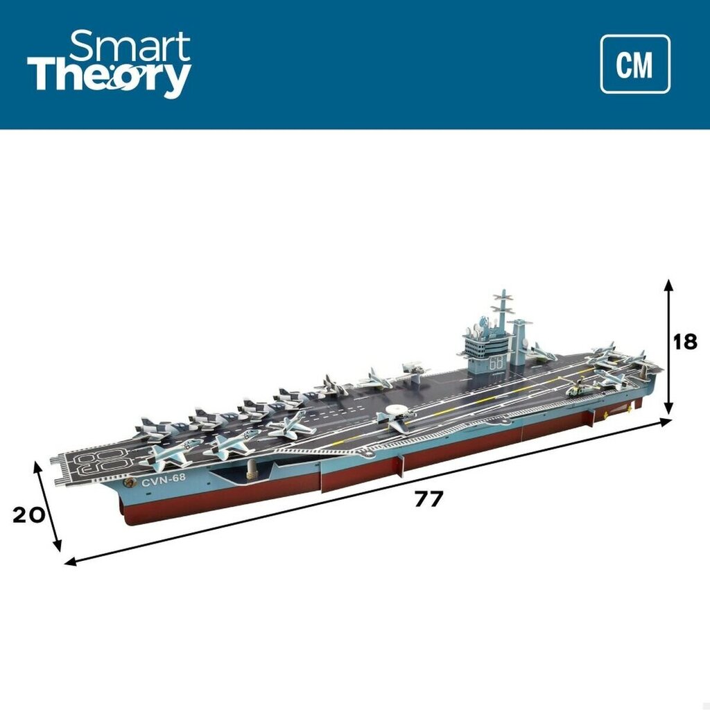 3D-pulma Nimitz Aircraft Carrier Colorbaby, 67 palaa hinta ja tiedot | Palapelit | hobbyhall.fi