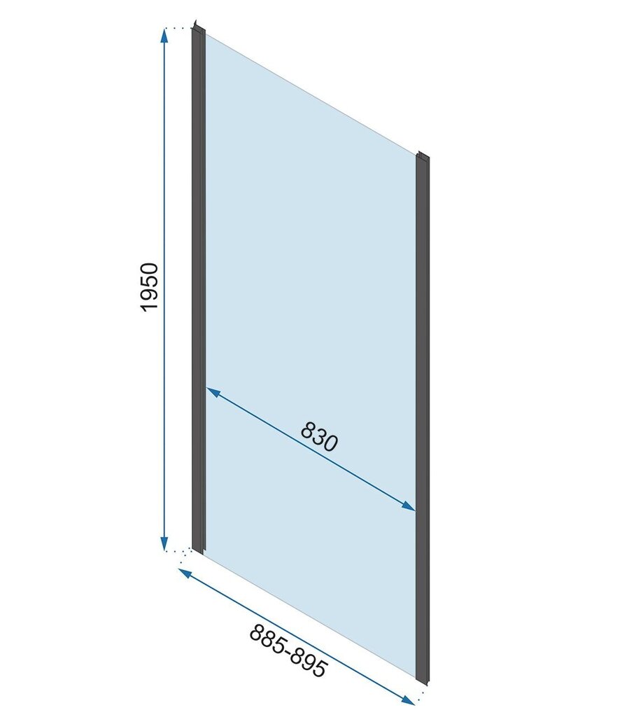 Suihkukaappi Rea Rapid Slide Chrome Kromi 130 x 90 hinta ja tiedot | Suihkukaapit ja suihkunurkat | hobbyhall.fi