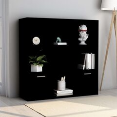 Kirjahylly musta 98x30x98 cm lastulevy hinta ja tiedot | Hyllyt | hobbyhall.fi