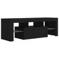 TV-taso LED-valoilla musta 120x35x40 cm hinta ja tiedot | TV-tasot | hobbyhall.fi