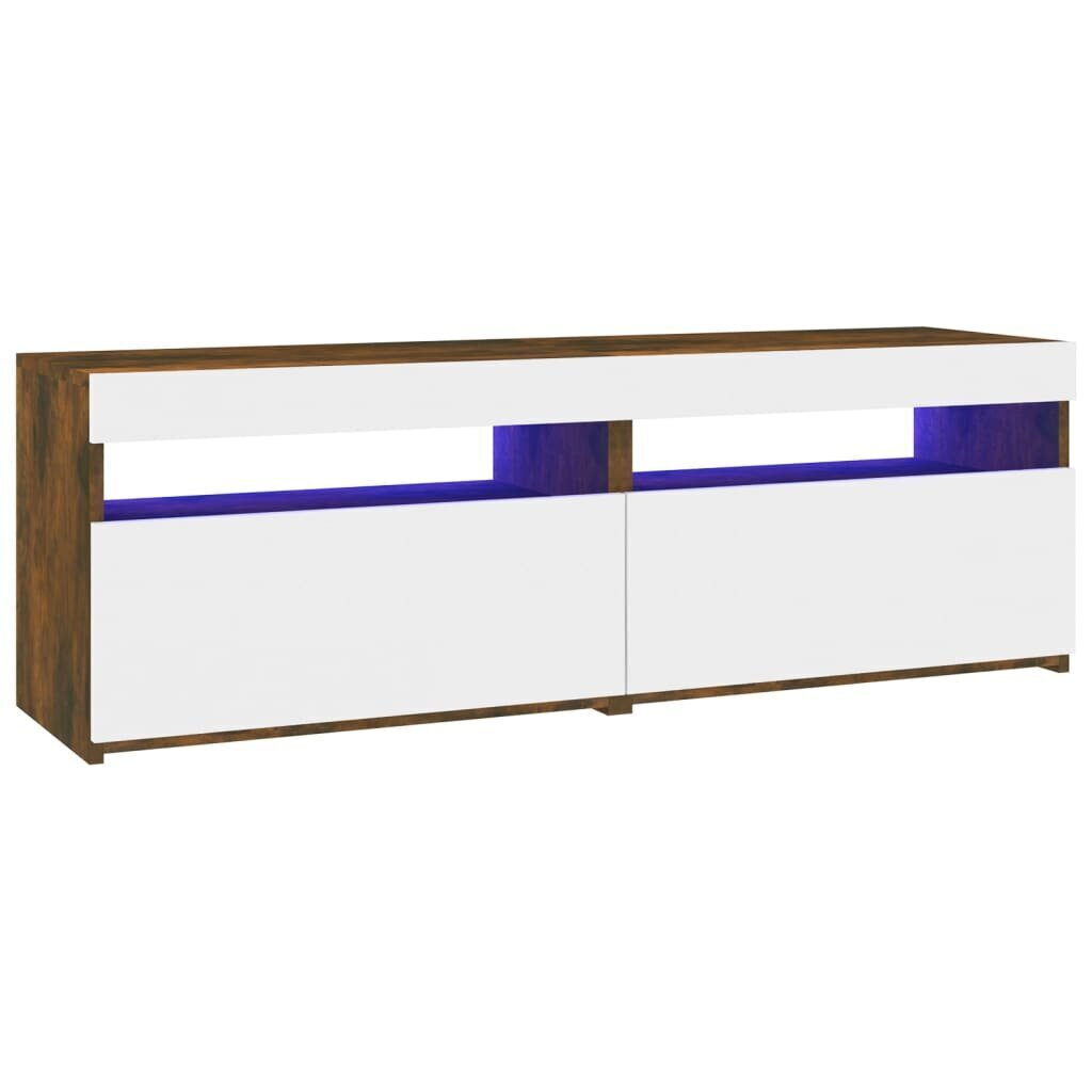 TV-tasot 2 kpl LED-valoilla savutammi 60x35x40 cm hinta ja tiedot | TV-tasot | hobbyhall.fi